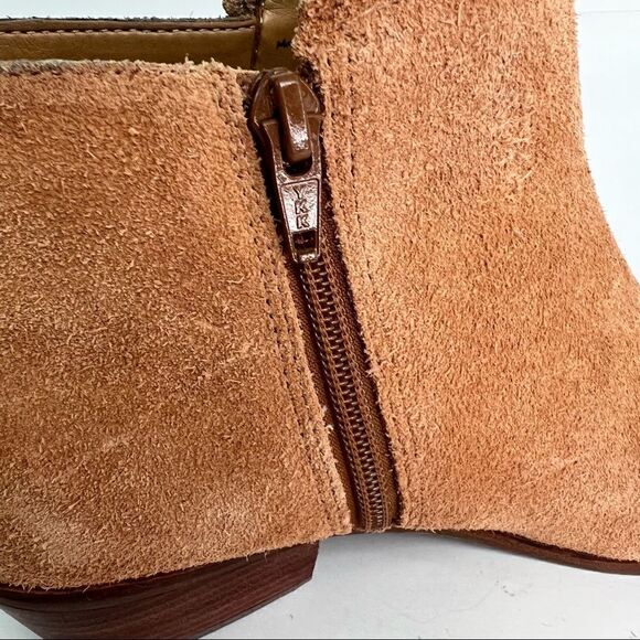 Jack Rogers Tan Suede Ankle Bootie Size 8 - Picture 11 of 12